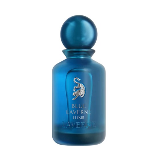 Blue Laverne Elixir for men EDP bottle front view.