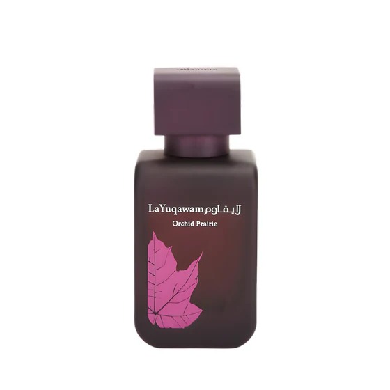 Rasasi La Yuqawam Orchid Prairie perfume with peony and musk.