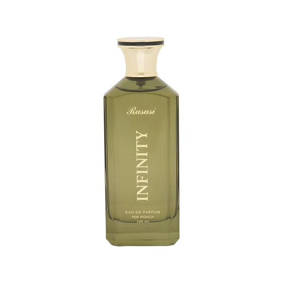 Rasasi Infinity Women floral woody fragrance for women.