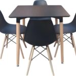 BET120 Olivia Dining Set – Modern Table & Chairs