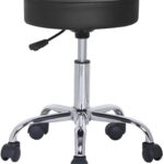 leather rolling bar chair modern design