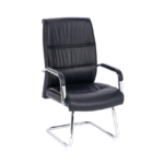 visitor meeting chair leather-effect cantilever office chair