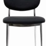 visitor chair hadrian side office guest chair front view
