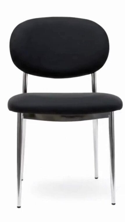 visitor chair hadrian side office guest chair front view