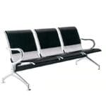3 seater steel chair