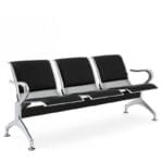 3 seater steel chair