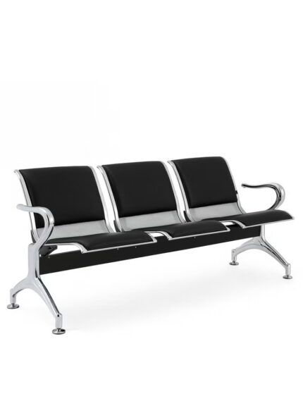 3 seater steel chair