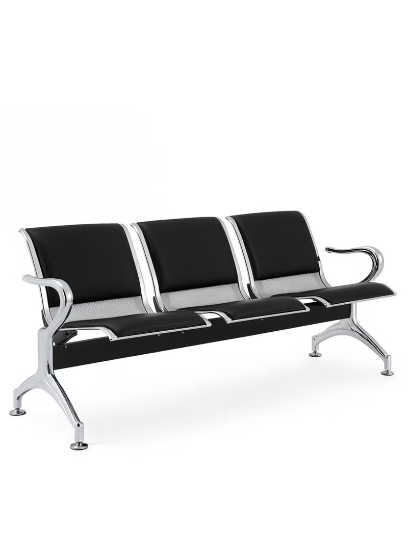 httpsraziri.com - furniture - waiting chairs - raziri furniture - qatar (5) 3 seater steel chair