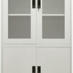 Metal storage cupboard for office files and home organization