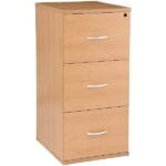Wooden mobile drawer unit with wheels and multiple storage compartments