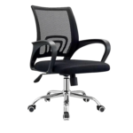 mesh office chair ergonomic black adjustable office chair with metal base