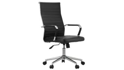 executive office chair black leather ergonomic swivel office chair