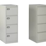 4-drawer filing cabinet for office document storage and organization