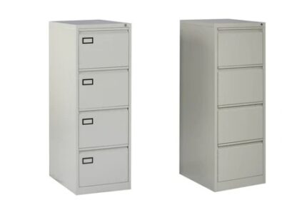 4-drawer filing cabinet for office document storage and organization