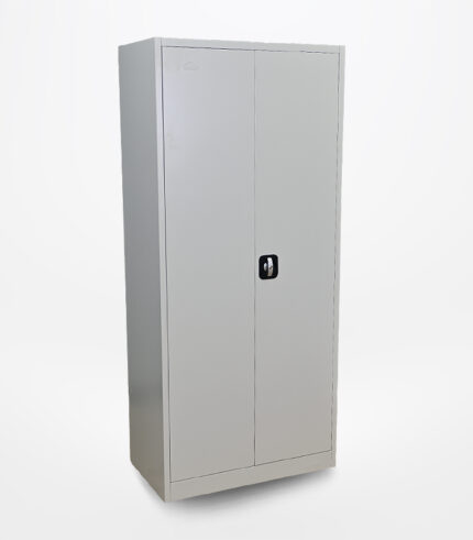Industrial steel storage cabinet with strong double door design