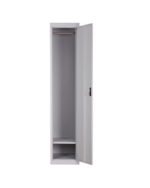 Single door steel locker cabinet for secure office and home storage