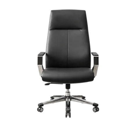 PET131 black leather office chair