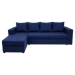 PKW03 dark blue 4-seater corner sofa set