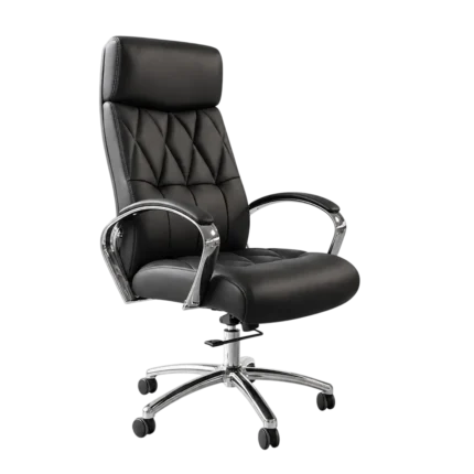 PET132 adjustable high-back leather office chair