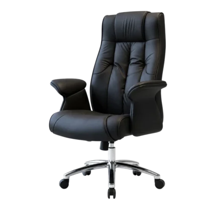 PET133 adjustable high-back leather office chair