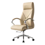 PET135 adjustable mid-back leather office chair
