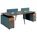 Modern 4-way open modular workstation