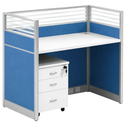 RAZ01 single seater workstation with movable pedestal Qatar