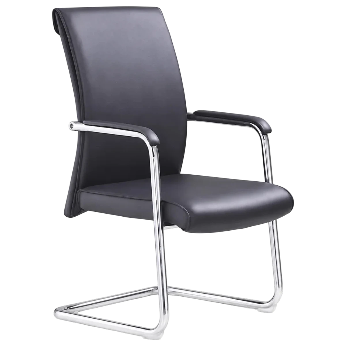 waiting-chair-office-furniture-raziri - doha-qatar-04 (2) Modern leather visitor office conference chair