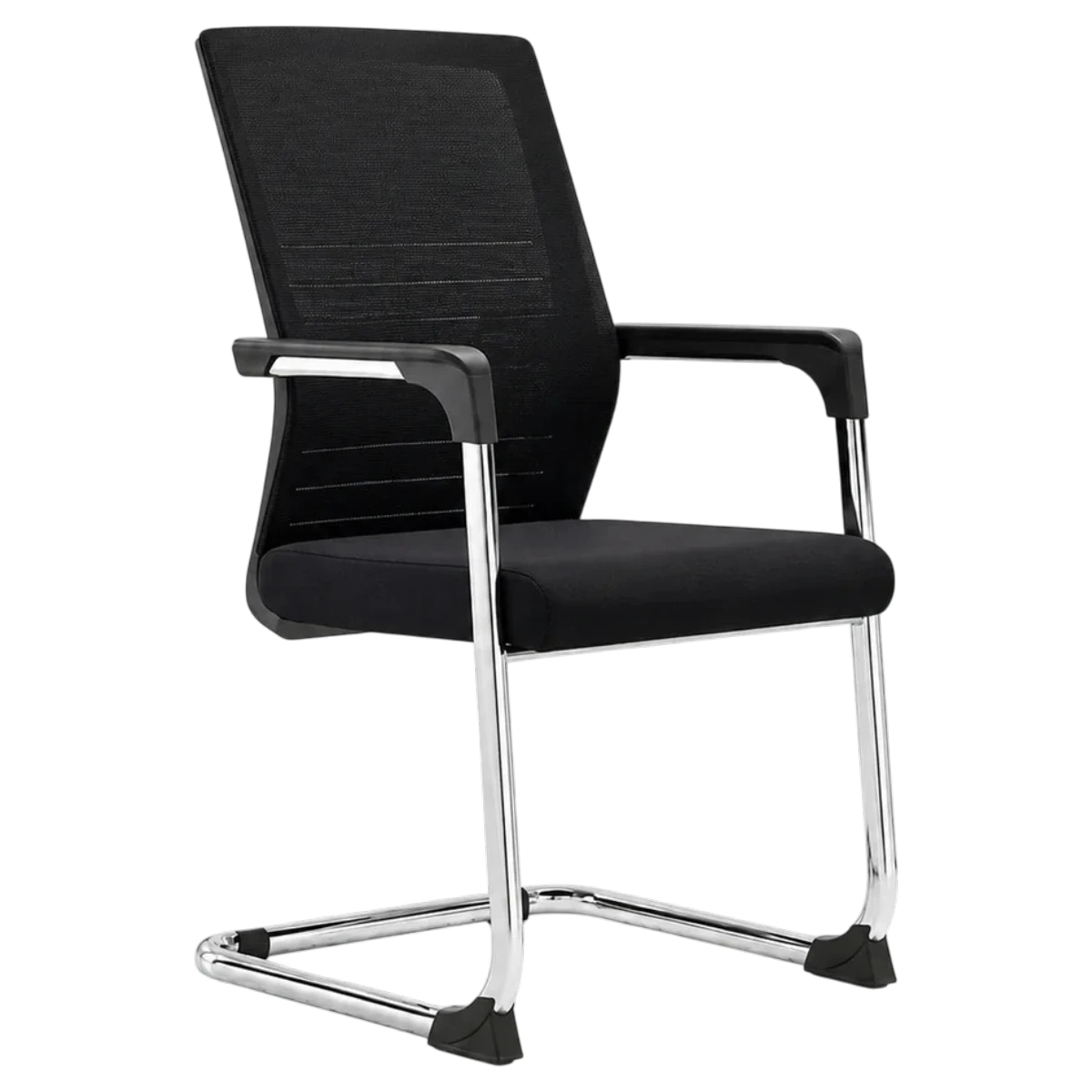 waiting-chair-office-furniture-raziri - doha-qatar-04 (6) VHR221 Fixed Mid-Back Mesh Office Visitor Chair with Armrest - Image 1