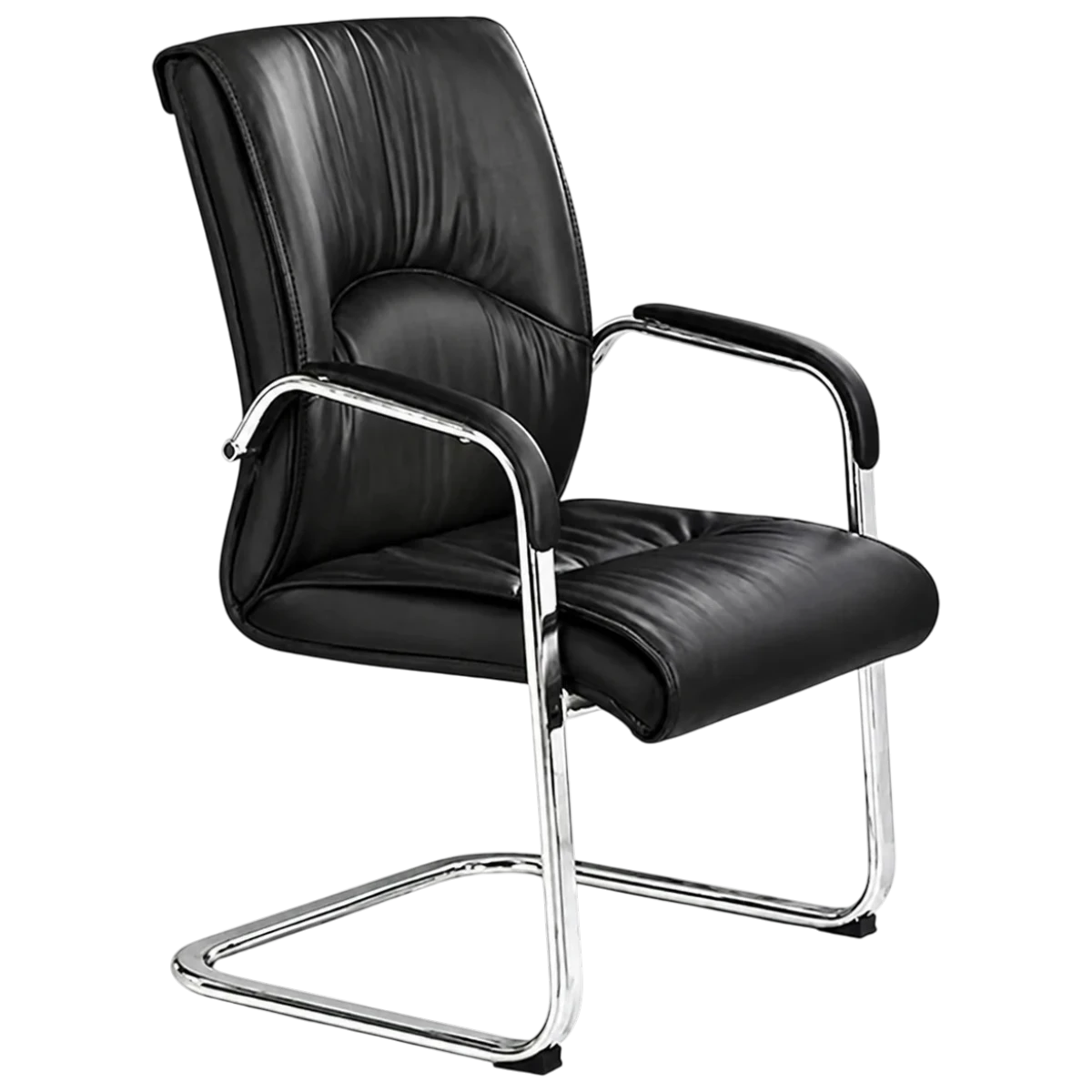 waiting-chair-office-furniture-raziri - doha-qatar-04 (8) Simple PU leather office conference chair with armrests