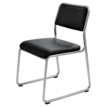 Armless side visitor chair