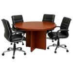 Round conference table for professional office meetings and team collaboration