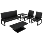 Luxury leather executive office sofa set for reception and waiting room