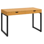 Wooden computer desk for PC laptop and home office